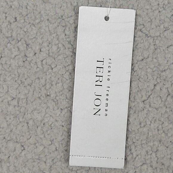 Rickie Freeman For Teri Jon Jacquard Off The Shoulder Gown Womens Size 16 - Picture 10 of 16